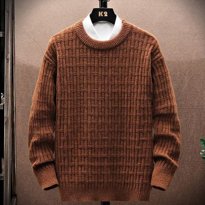 Neu Winter Crew Neck Pullover männer Lose Oberbekleidung