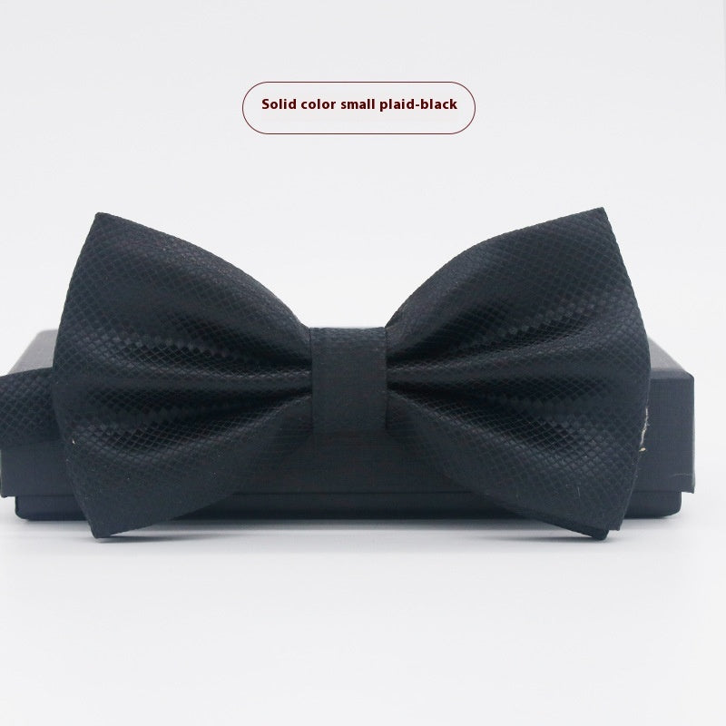 Men's Solid Color Formal Wear Wedding Business Casual Groom Groomsman Bow Tie - ARCHSHOPE