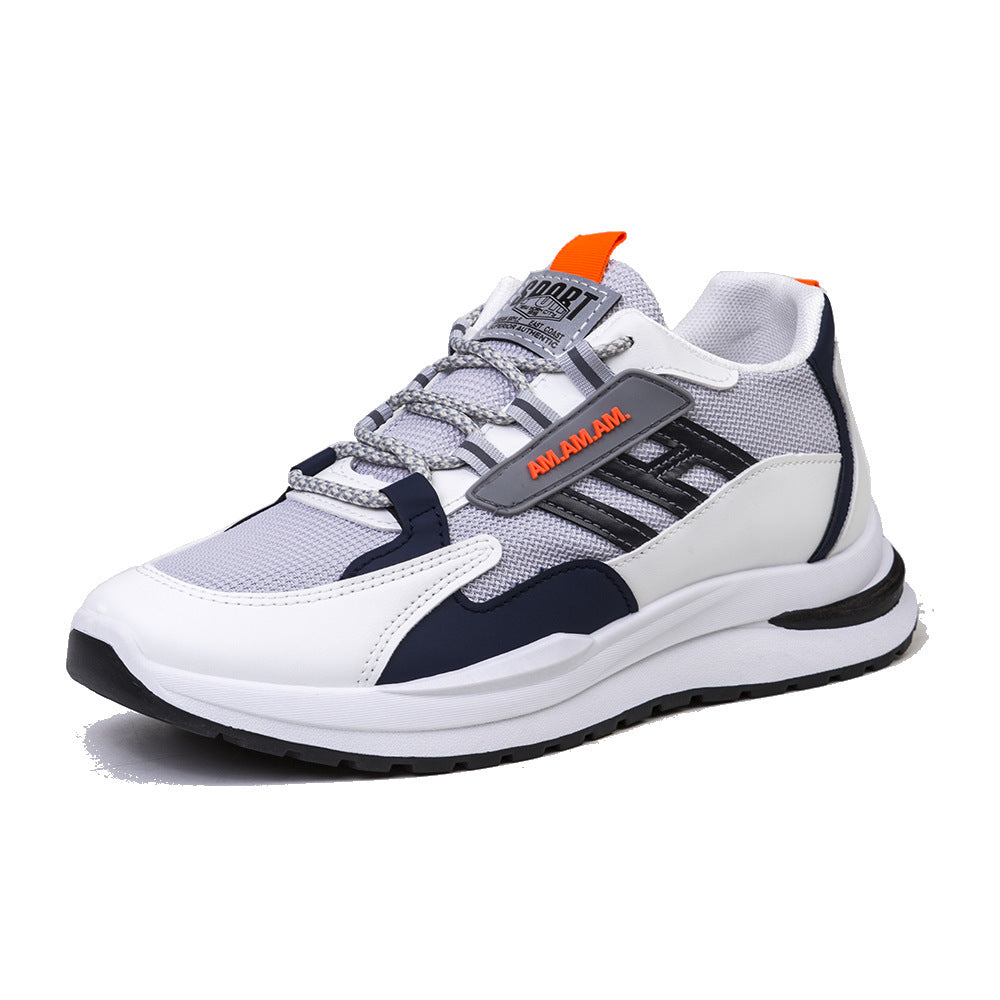 Baskets blanches pour hommes, chaussures de sport, course à pied, marche
