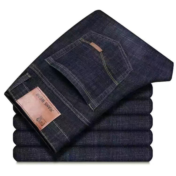 Elastische Herren Straight Tube Loose Casual Jeans