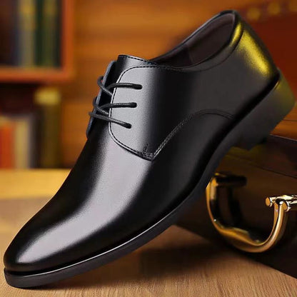 Chaussures en cuir décontractées pour hommes, style business et formel