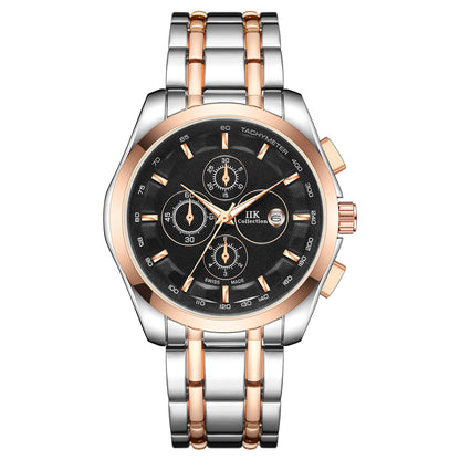 New Luminous Hands Alloy Mens Quartz Watch - ARCHSHOPE
