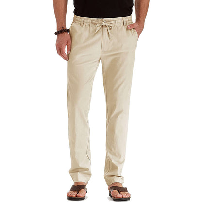 Business Casual Herrenhosen Europa und die Vereinigten Staaten Lose große Größe elastische Taille mit einfarbigen Jogginghosen Männer