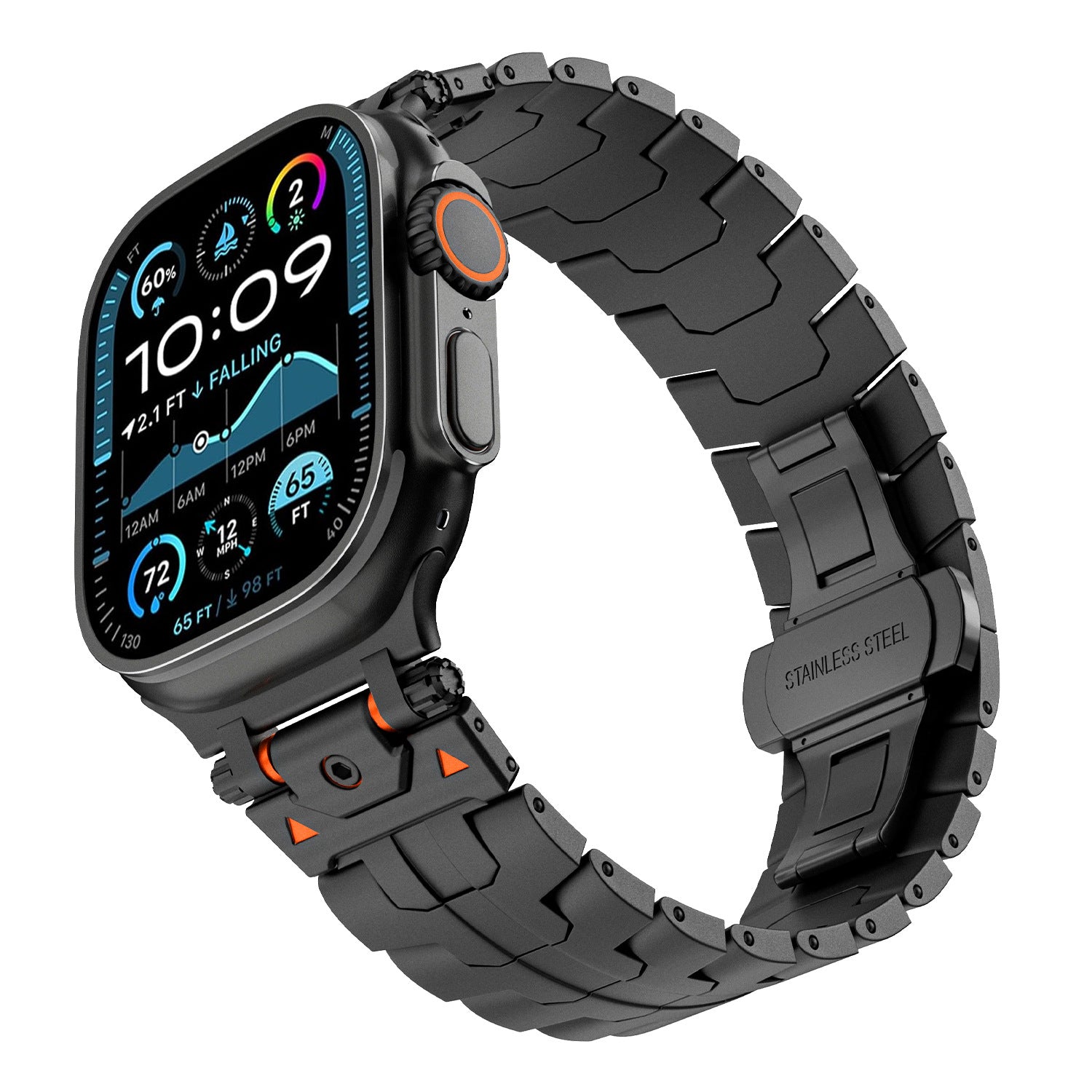 Mens Simple Versatile Stainless Steel Strap For Watch Ultra - ARCHSHOPE