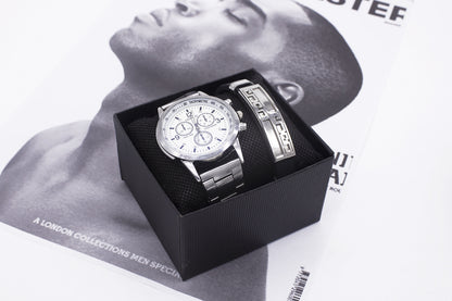 Wrist Watch Men New Style Wrist Watch Men's Drop Shipping Business Watch Set Foreign Trade Quartz Watch - ARCHSHOPE