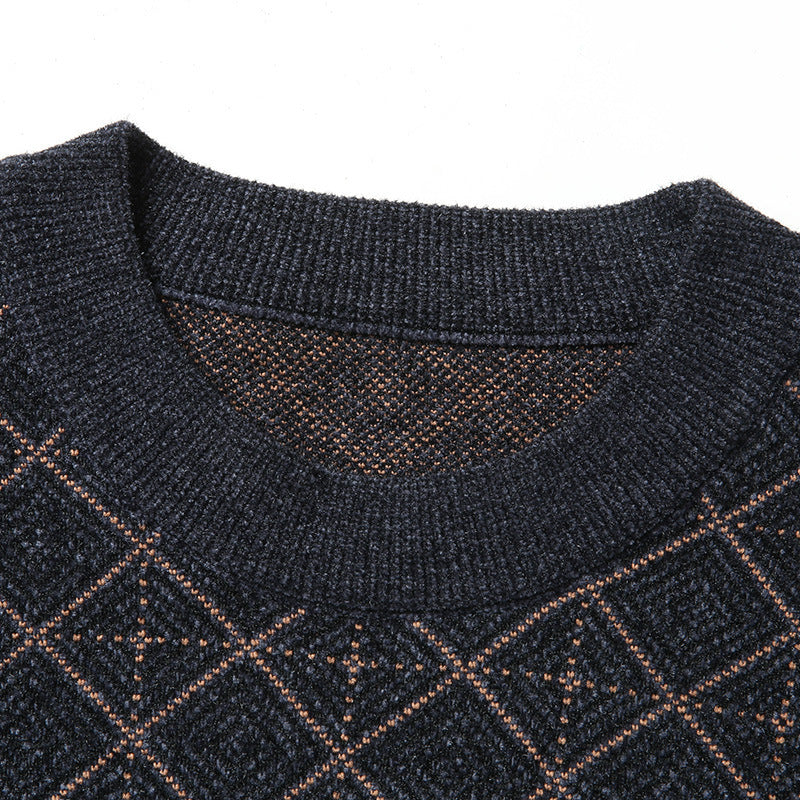 Pull col rond XL Homme Ample
