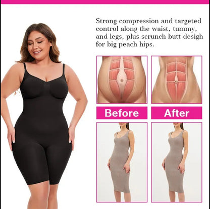 Dropship SEAMLESS Postpartum Abdomen Shapewear Sculpting Short Mid Thigh Slimming Body Shaper For Women Tummy Control Slimmer