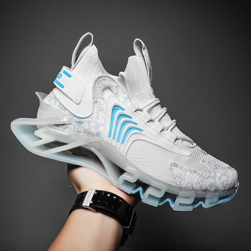 Baskets de course tendance pour hommes, chaussures de sport respirantes en maille, chaussures de marche antidérapantes