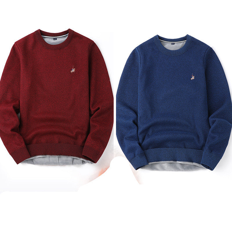 Pull Homme Automne Hiver Plus Velours Épaississant Base