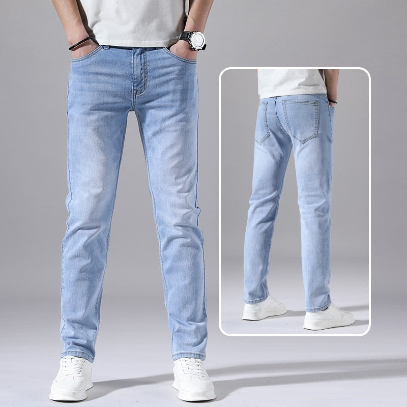 Retro Dünne Jeans Gerade Lose Freizeithose Männer