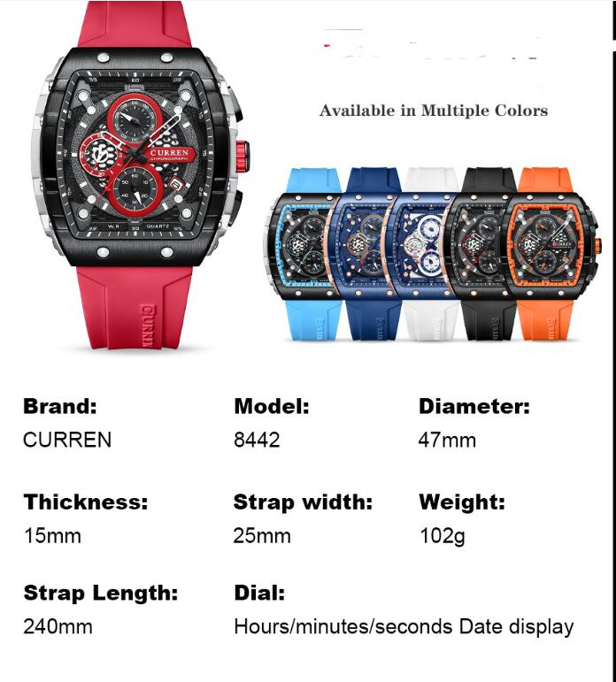 Men's Six-pin Quartz Tape Men's Watch - ARCHSHOPE